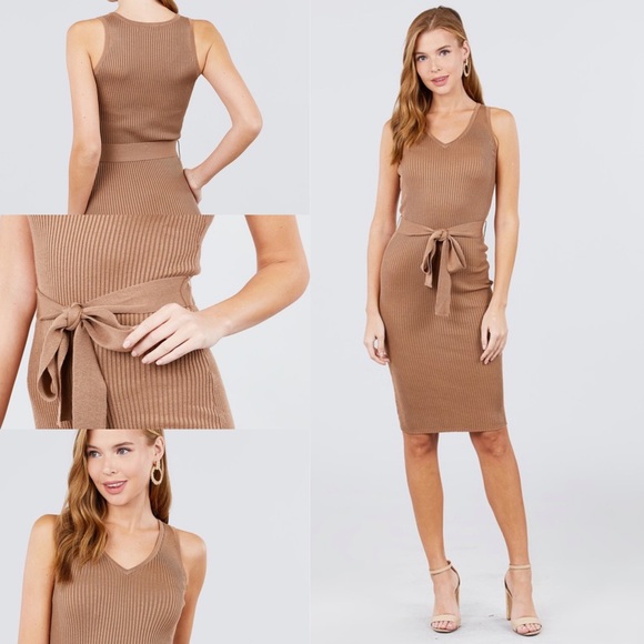 Truffle Pencil Knit Dress - Picture 2 of 2